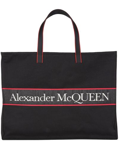 Alexander McQueen Est West Selvedge Tote Bag - Black