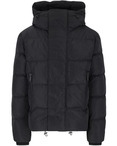 DSquared² Camo Crop Puffer Jacket - Black