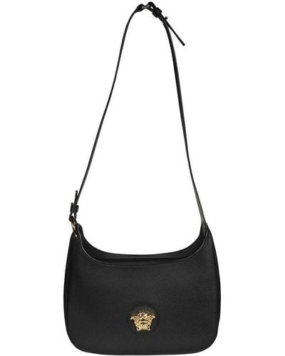 Versace Leather Crossbody Bag - Black