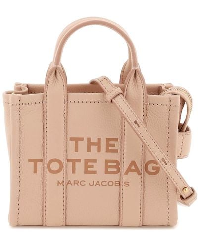 Marc Jacobs 'the Leather Micro Tote Bag' - Pink