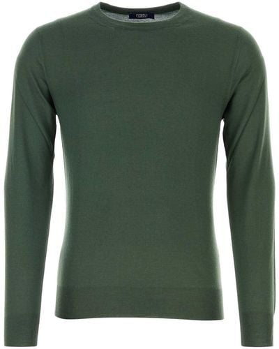 Fedeli Cashmere Blend Sweater - Green