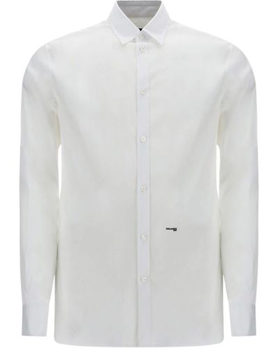 DSquared² Stretch Cotton Shirt - White
