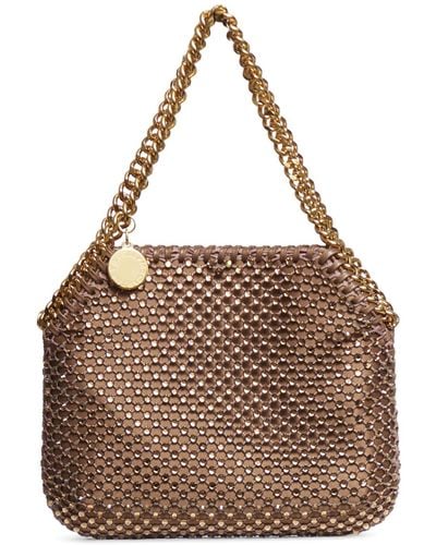 Stella McCartney Mini Shoulder Bag Eco Crystals & Mesh - Brown