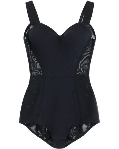 Dolce & Gabbana Lace Corset Bodysuit - Black