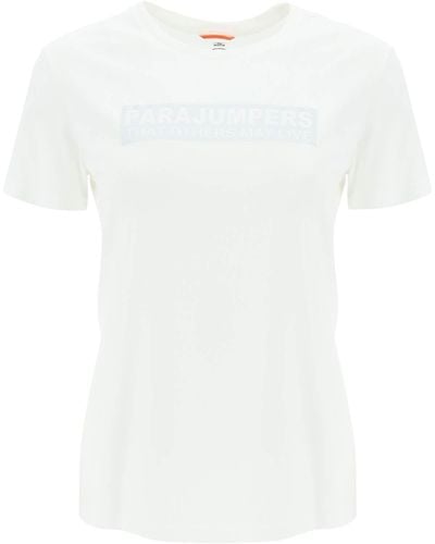 Parajumpers Box Slim Fit Cotton T-Shirt - White