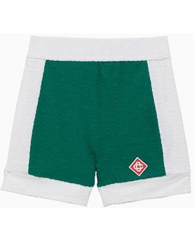 Casablancabrand Textured Cycling Shorts - Green
