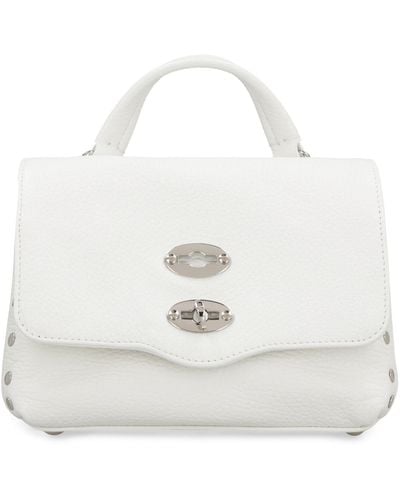 Zanellato Postina Baby Leather Handbag - White