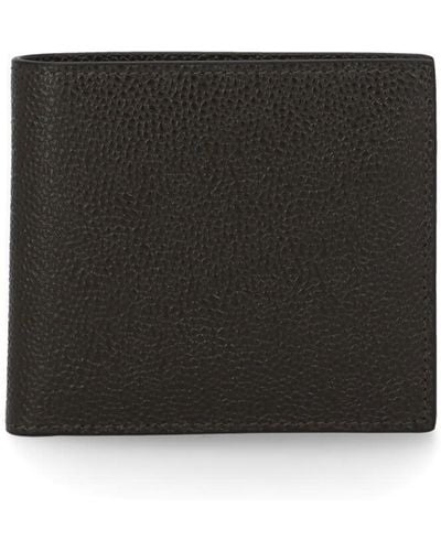Thom Browne Pebbled Leather Wallet - Black