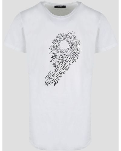 14 Bros Boo Print T-Shirt - White
