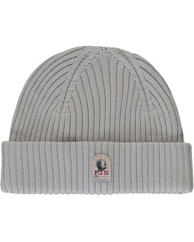 Parajumpers Ribbed Knit Beanie - Gray