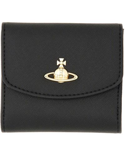 Vivienne Westwood Wallet With Logo - Black