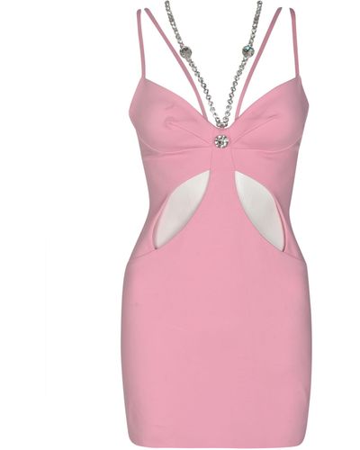 Area Butterfly Cut-Out Detail Dress - Pink