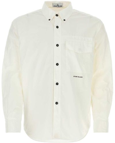 Stone Island Cotton Shirt - White