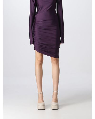 ANDAMANE Jamelia Mini Skirt - Purple