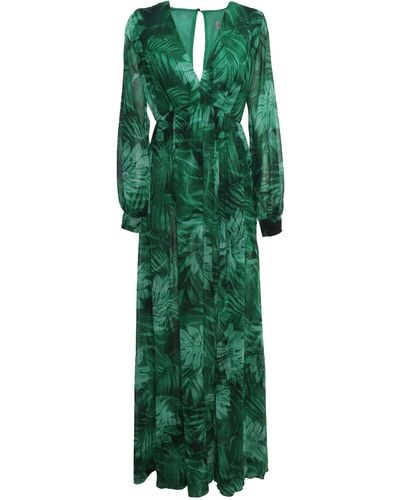 Ermanno Scervino Foresta Long Dress - Green