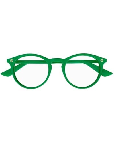 Gucci Round Frame Glasses - Green