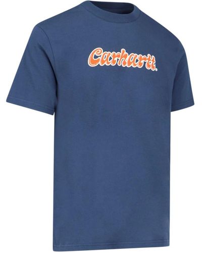 Carhartt Liquid Script T-Shirt - Blue
