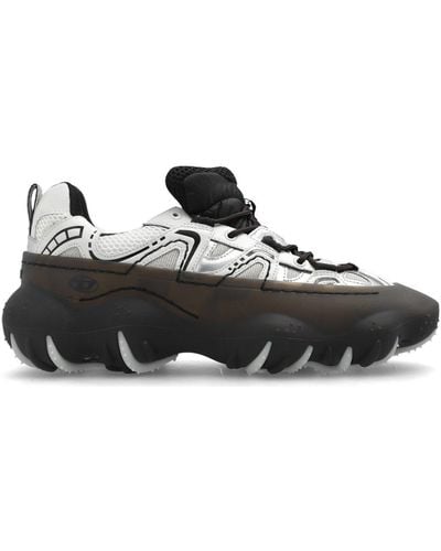 DIESEL S-prototype P1-sneakers With Transparent Rubber Overlay - Black