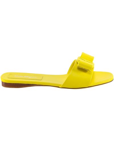 Ferragamo Flat Sandals - Yellow
