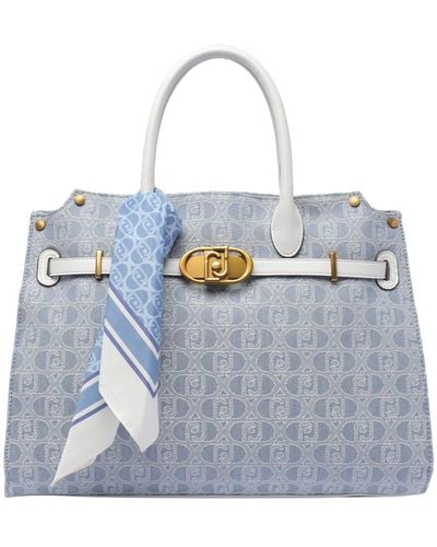 Liu Jo Logo Satchel Bag - Blue