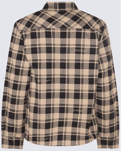 Off-White c/o Virgil Abloh And Cotton Checked Shirt - Brown