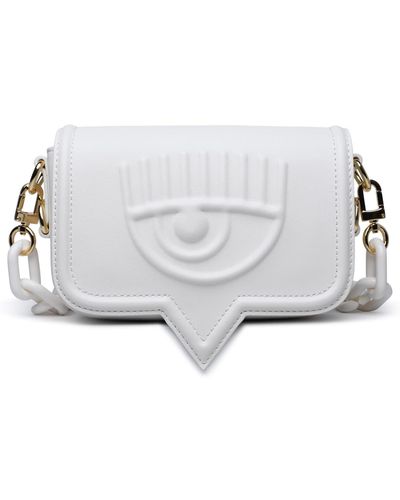 Chiara Ferragni Small 'Eyelike' Polyester Bag - White