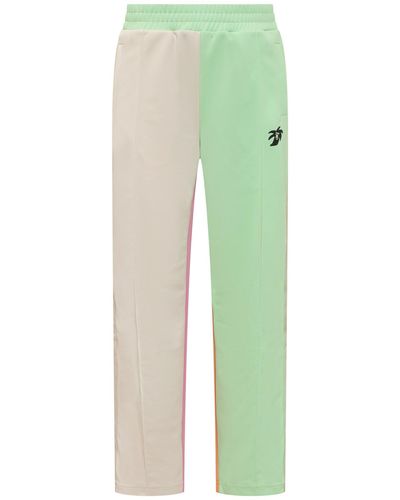 Palm Angels Joggers With Logo - Green