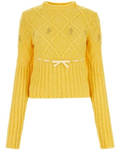 Cormio Wool Blend Sweater - Yellow