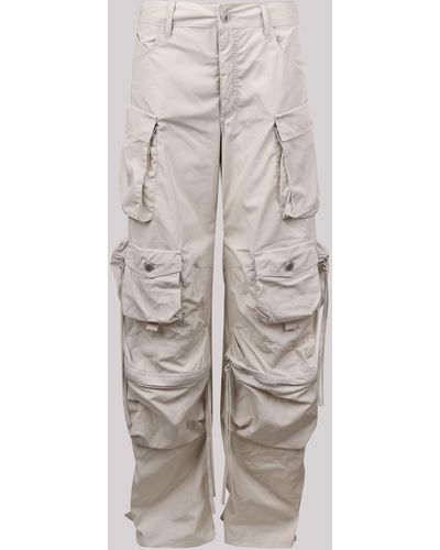 The Attico High-waisted Cargo Pants - White