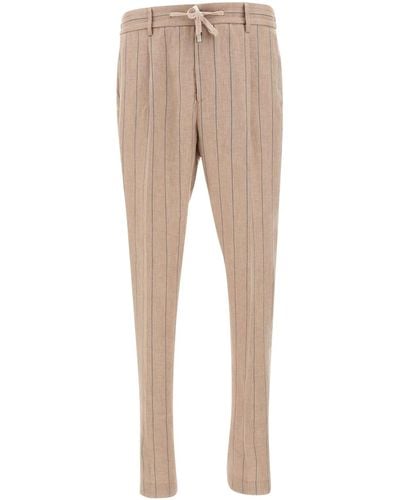 Peserico Linen Trousers - Natural