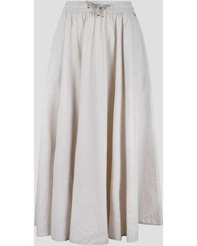 Herno Stretch Nylon Long Skirt - White