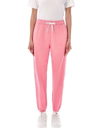 Polo Ralph Lauren Jogging Washed Fleece Pants - Pink