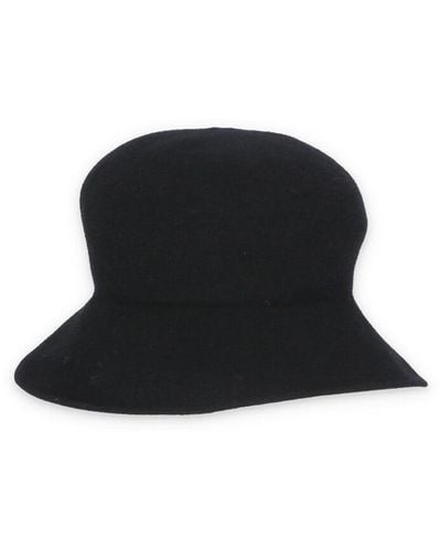 Kangra Wool And Silk Bucket Hat - Black