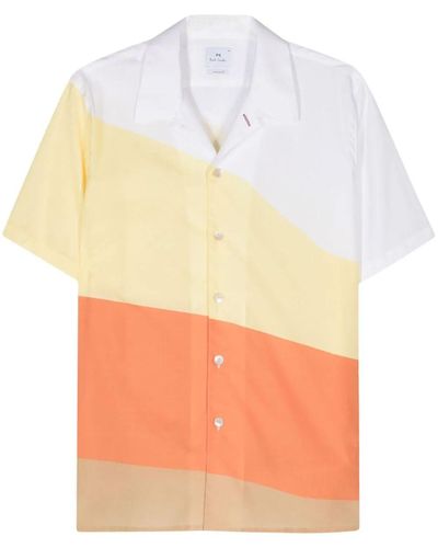 PS by Paul Smith Ss Casual Fit Shirt - Orange