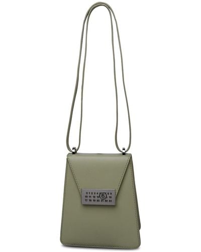 MM6 by Maison Martin Margiela Green Leather Bag