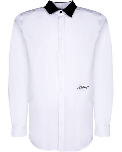 Moschino Two-Tone Elegant Shirt - White