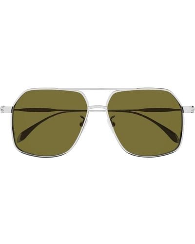 Alexander McQueen Am0372S 003 Sunglasses - Green