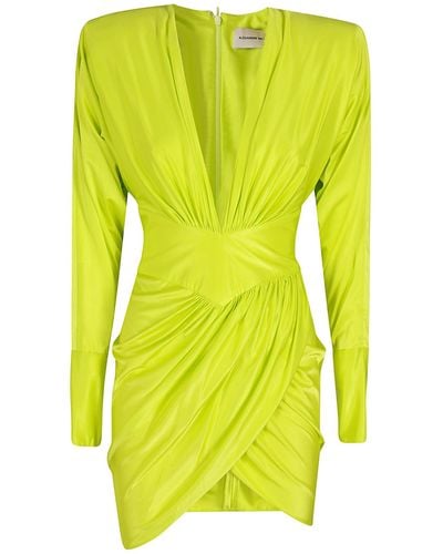 Alexandre Vauthier Mini Dress - Yellow