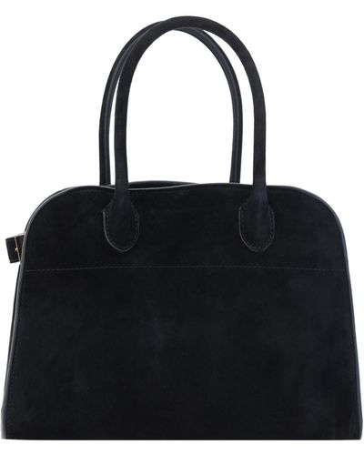 The Row Soft Margaux Handbag - Black