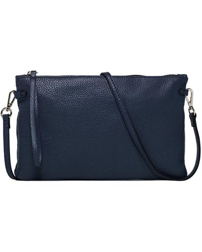 Gianni Chiarini Hermy Leather Clutch Bag - Blue