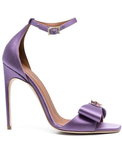 Malone Souliers Satin Sandals - Purple