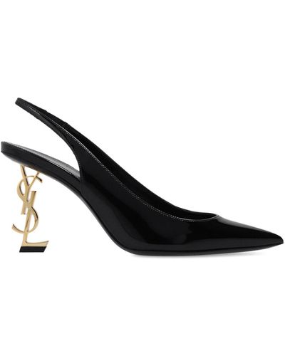 Saint Laurent Opyum Slingback Court Shoes - Black