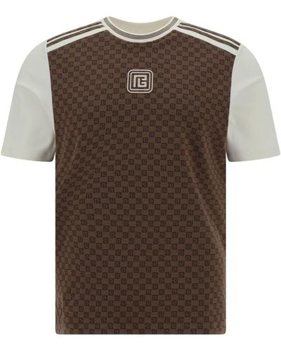 Balmain T-shirts - Brown