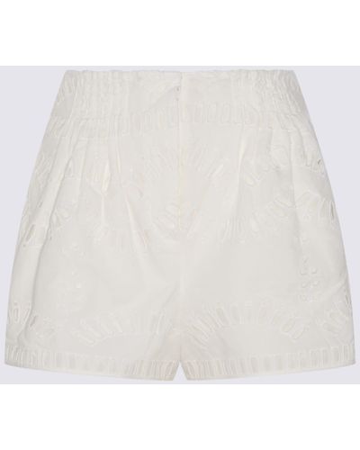 Charo Ruiz White Cotton Shorts
