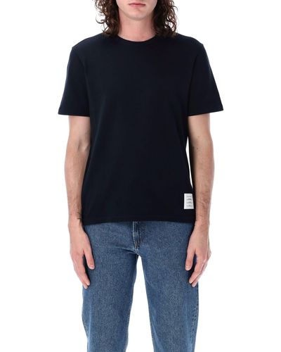 Thom Browne Relaxed Fit Ss Tee - Black