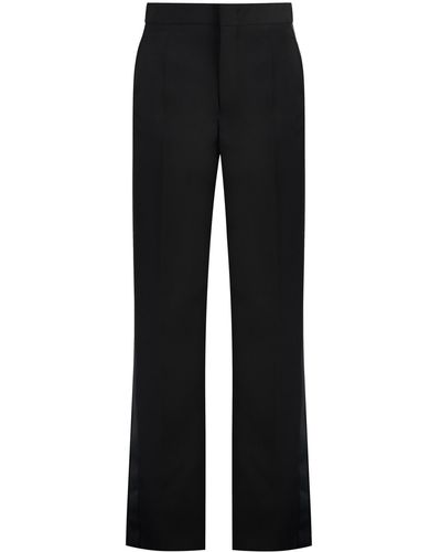 Isabel Marant Scarly Wool Trousers - Black
