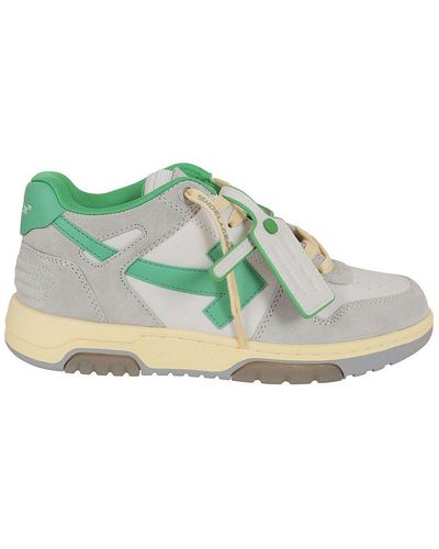 Off-White c/o Virgil Abloh Out Of Office Lace-Up Trainers - Green
