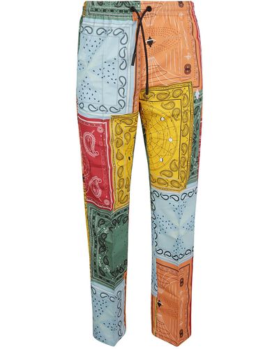 Marcelo Burlon All Over Bandana Loose Trousers - Multicolour
