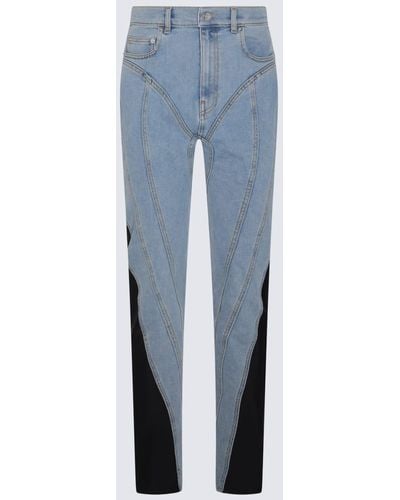 Mugler Medium And Denim Jeans - Blue