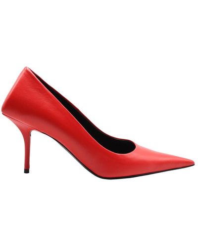 Balenciaga Square Knife Court Shoes Shoes - Red